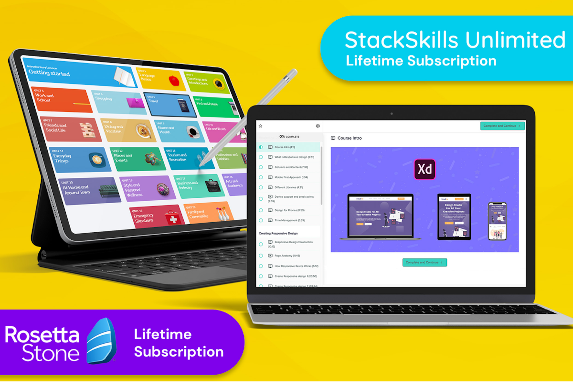 Get the Unlimited Lifetime Learning Subscription Bundle Featuring Rosetta Stone for $160