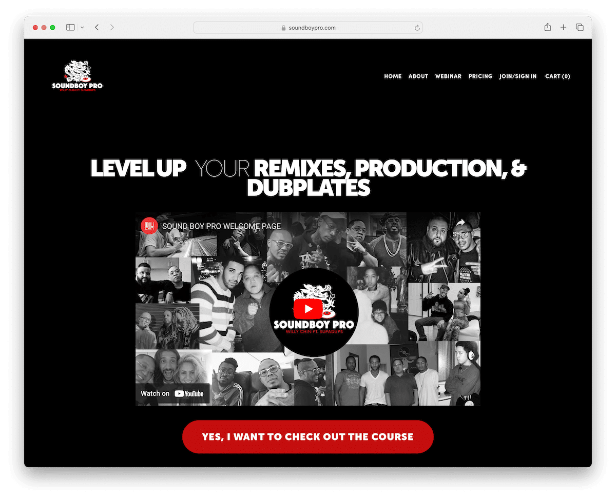 squarespace landing page examples