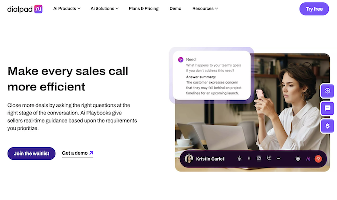 Make every sales call more efficient. Close more deals by asking the right questions at the right stage of the conversation. AI playbooks give sellers real-time guidance based upon the requirements you prioritize.