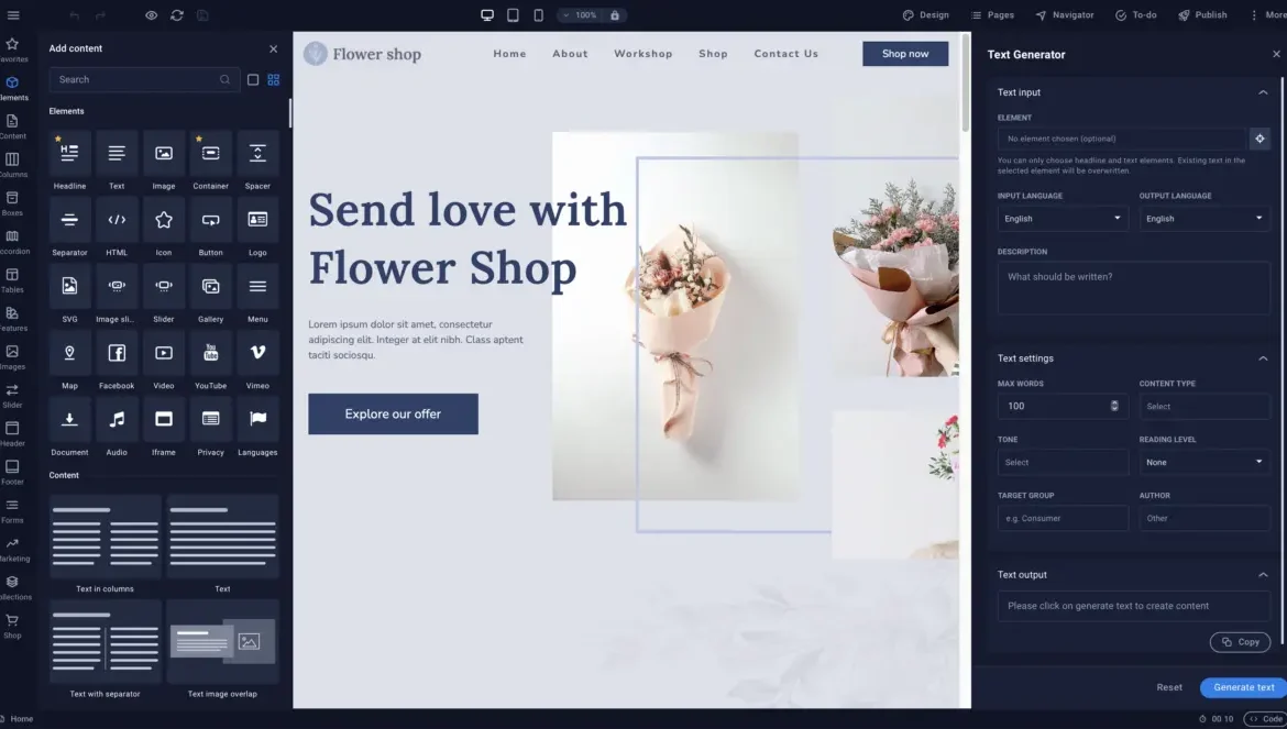 SiteJet website builder