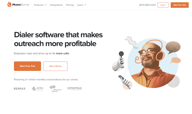 PhoneBurner offers dialer software that makes outreach more profitable. It empowers reps an can drive up to 4x more calls.
