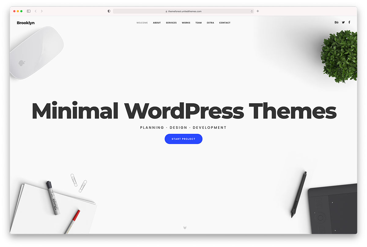 minimal WordPress themes