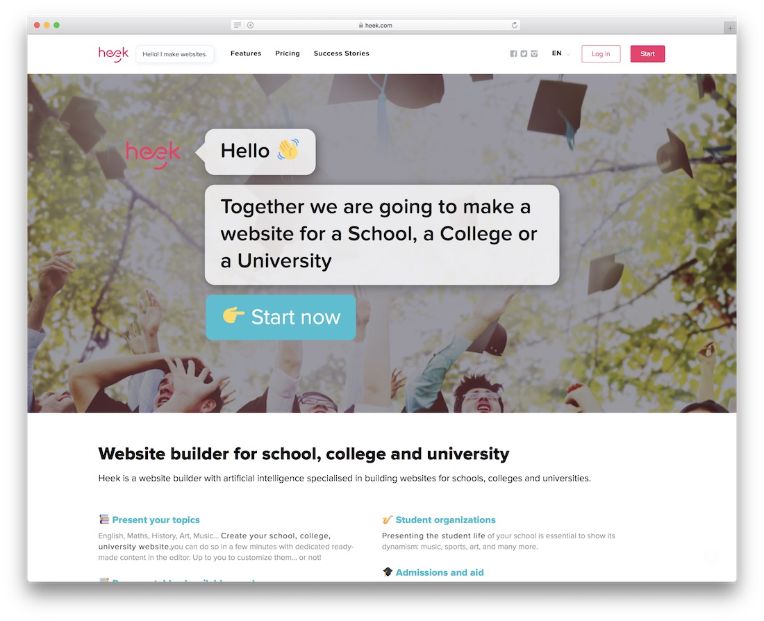 school and teacher website builders