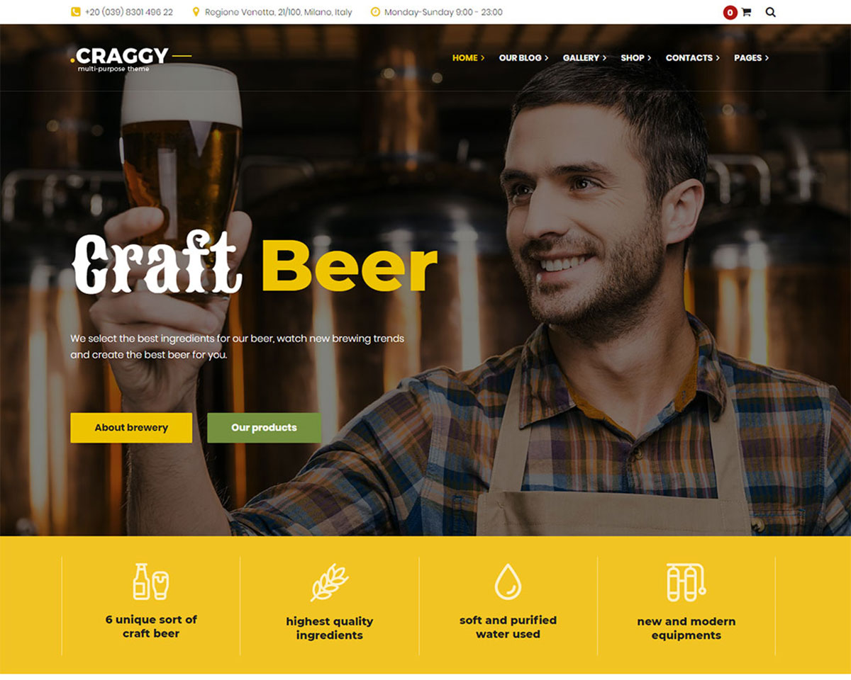 13 Best Brewery Website Templates 2024