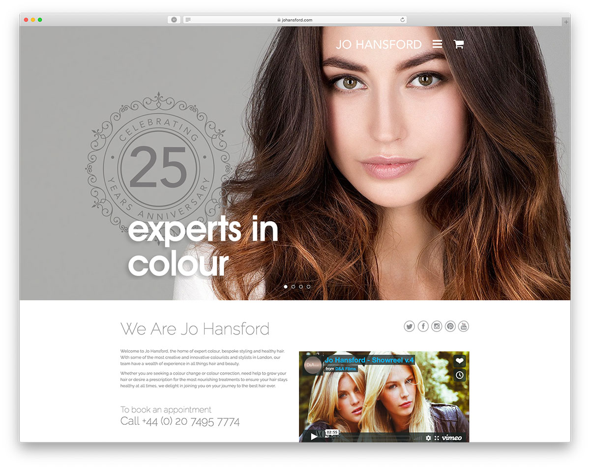 26 Best Beauty Salon Website Design Examples 2024