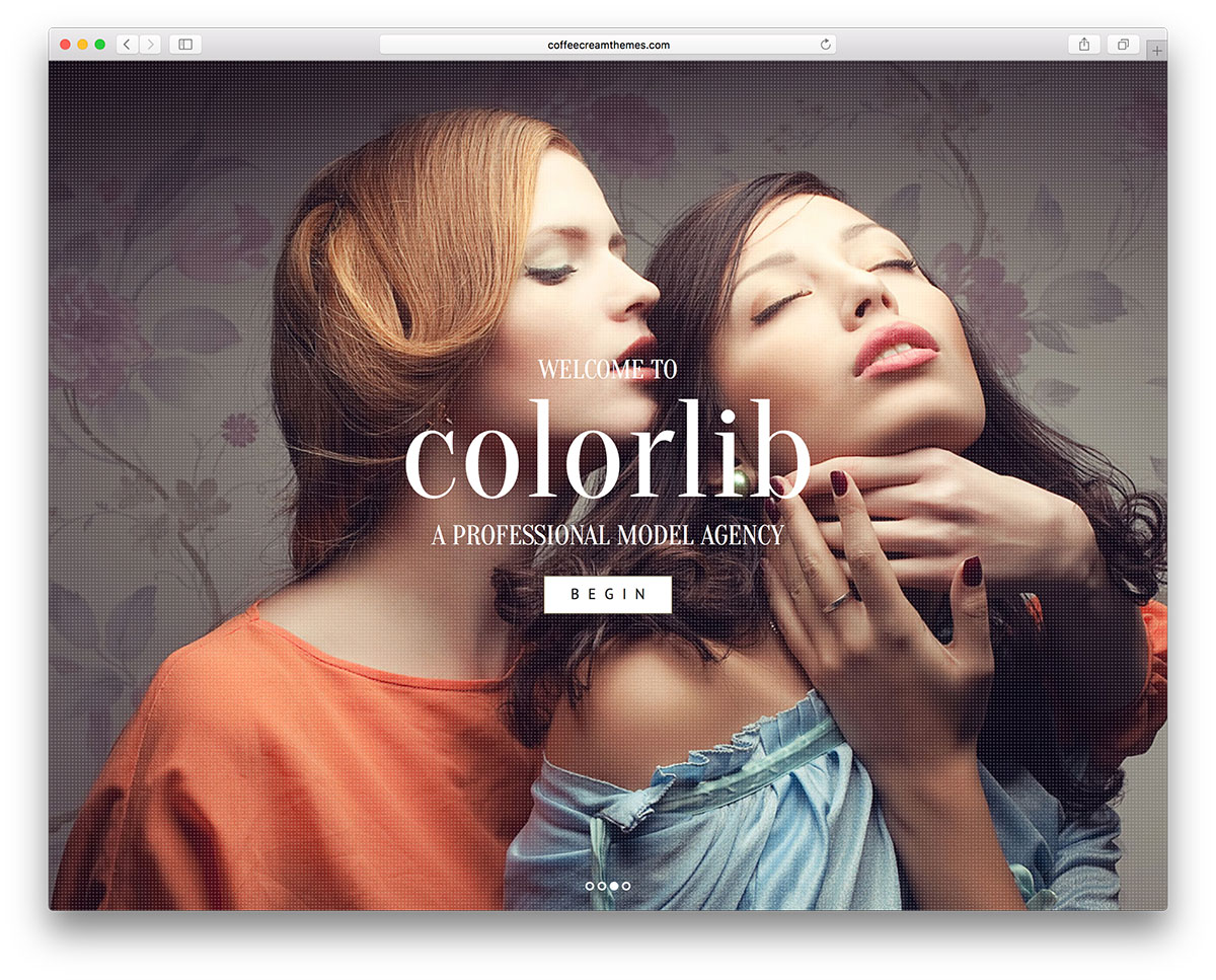 model agency wordpress themes