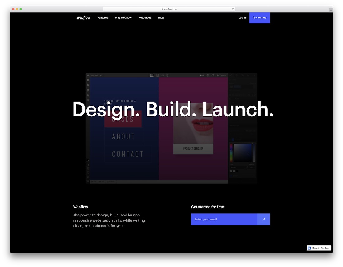 free drag and drop website builder