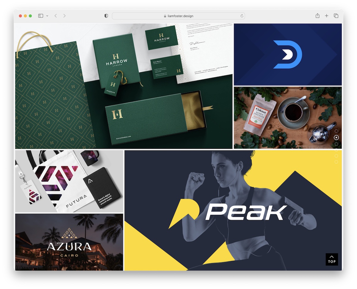 squarespace portfolio examples