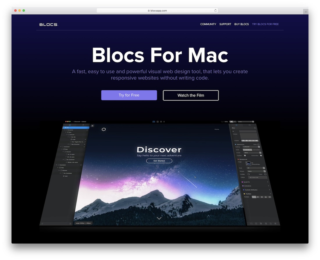 website builders for mac