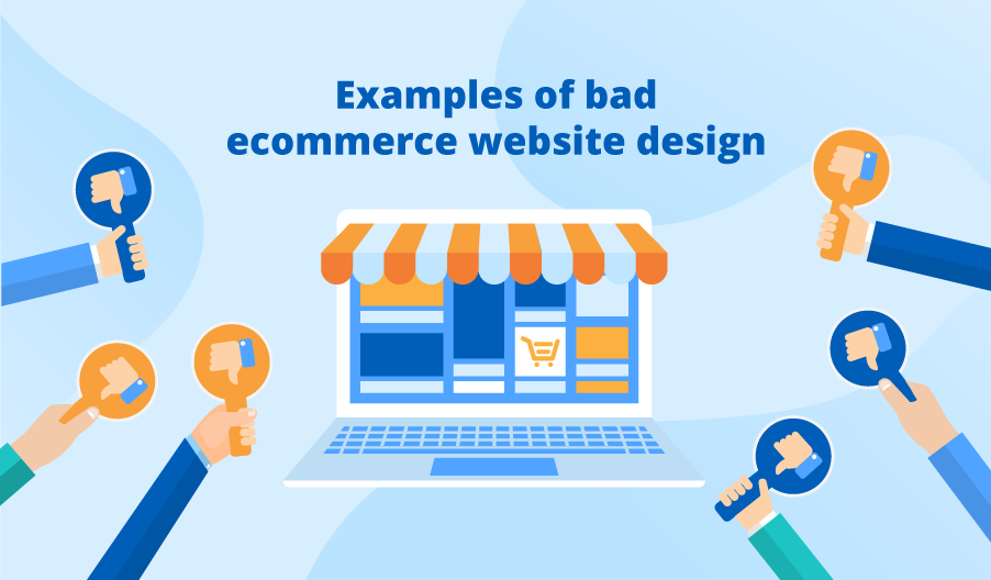 Examples of bad ecommerce website design