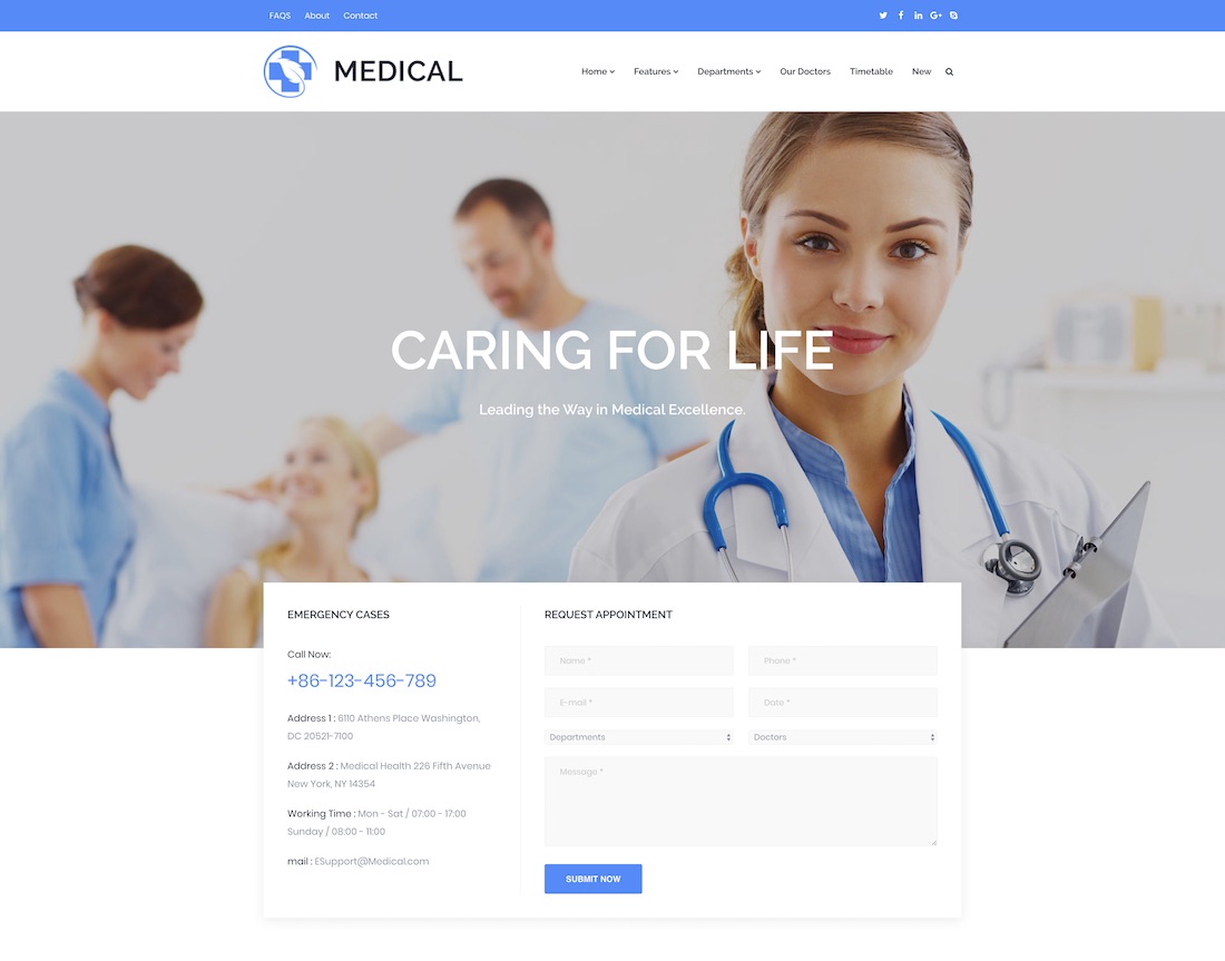 doctor website templates